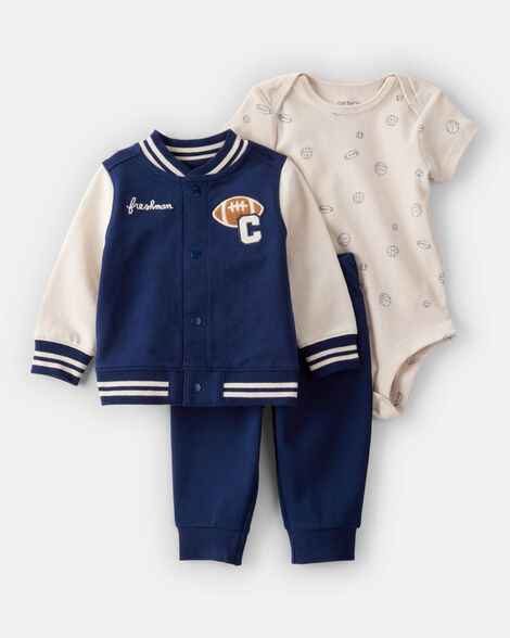 Baby 3-Piece Varsity Freshman Little Jacket Set