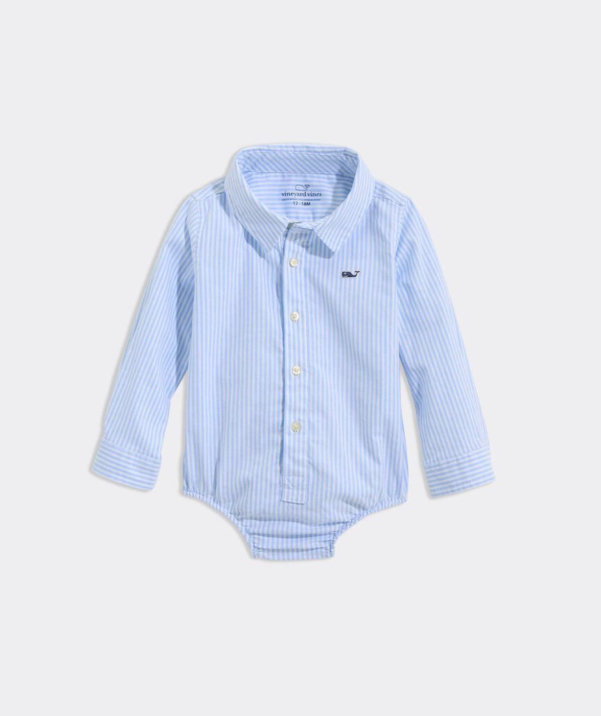 Baby Boy Oxford Bodysuit